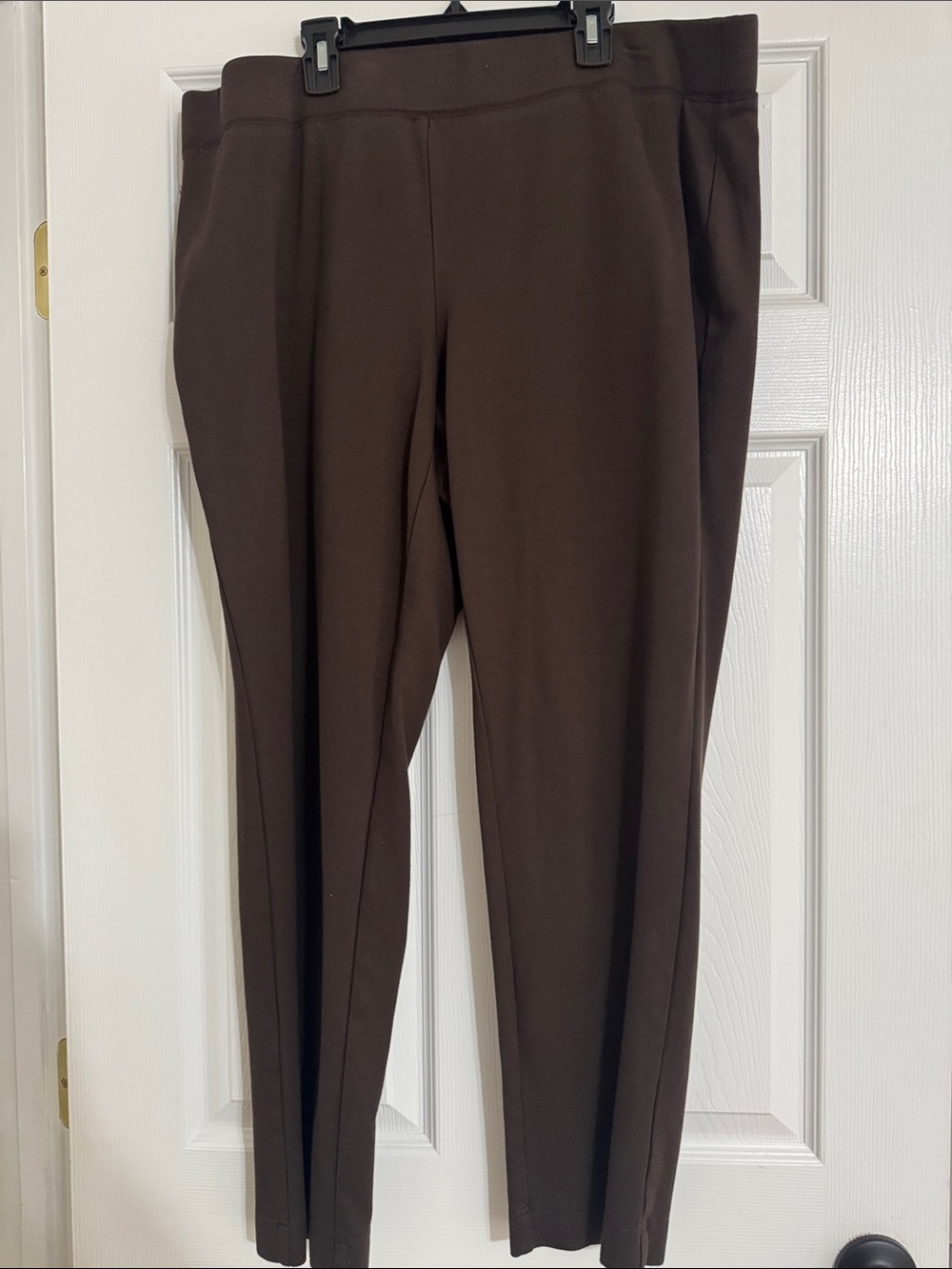 INC International Concepts Dark Brown Skinny Ponte Pull-On Pants